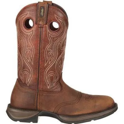 Durango Men's Rebel 12" Soft Toe Saddle Western Classic Boot- Brown- DB5474