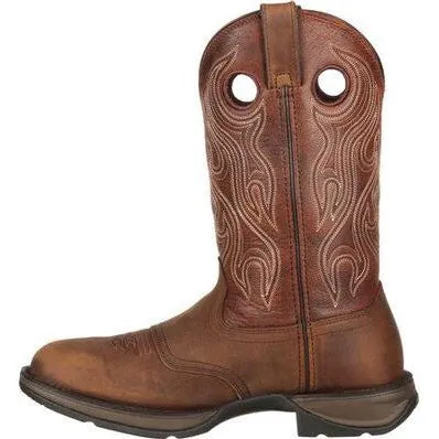 Durango Men's Rebel 12" Soft Toe Saddle Western Classic Boot- Brown- DB5474