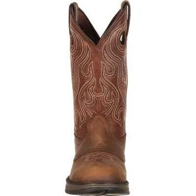 Durango Men's Rebel 12" Soft Toe Saddle Western Classic Boot- Brown- DB5474
