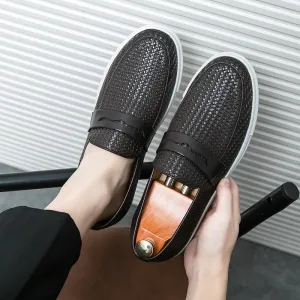 EleganceStride Casual Leder-Loafers für Männer