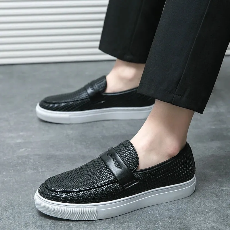 EleganceStride Casual Leder-Loafers für Männer