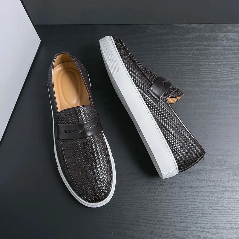 EleganceStride Casual Leder-Loafers für Männer