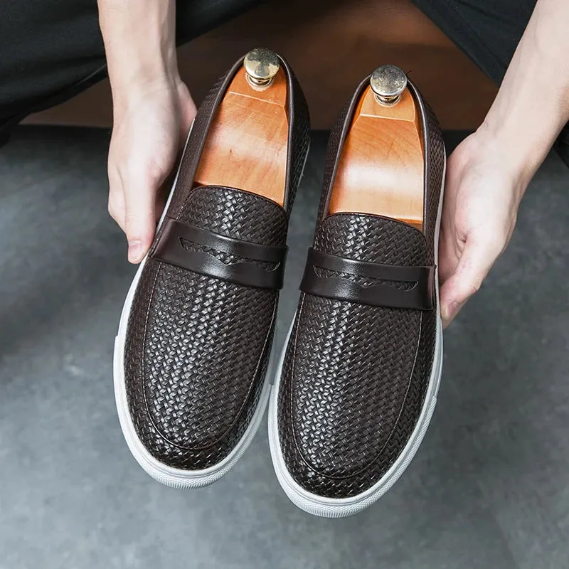 EleganceStride Casual Leder-Loafers für Männer