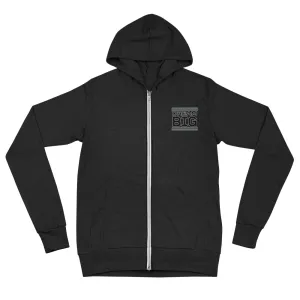 Embroidered Unisex Zip Hoodie