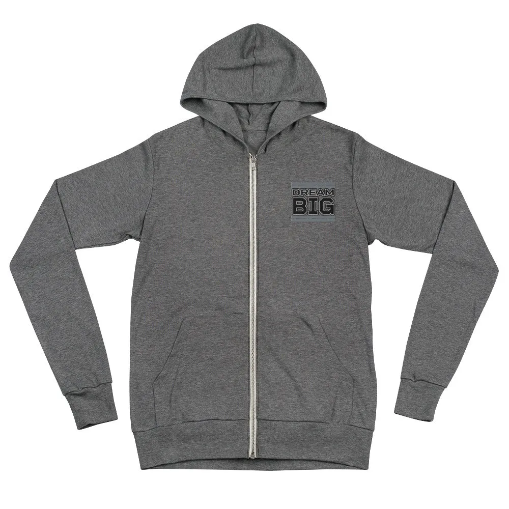 Embroidered Unisex Zip Hoodie