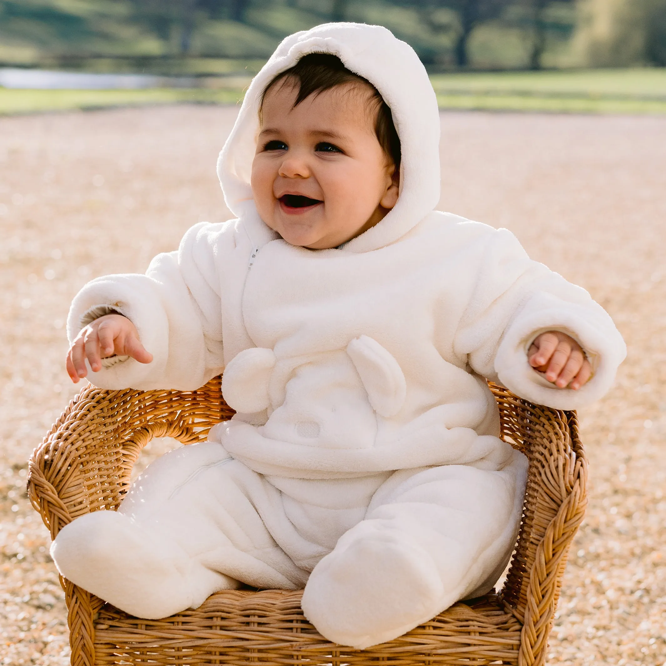 Everley Unisex Fleece Baby Pramsuit