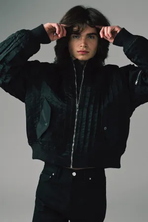 FAQTORY | PLEATED BOMBER JACKET