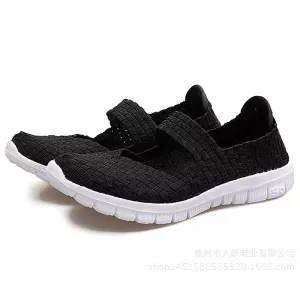 Fashion Closed Toe Breathable Woven Sandals for Women