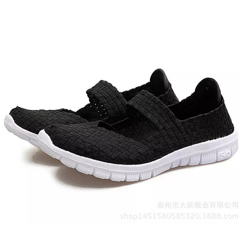 Fashion Closed Toe Breathable Woven Sandals for Women