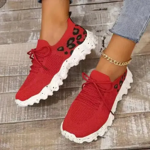 Fierce Leopard Athletic Sneakers