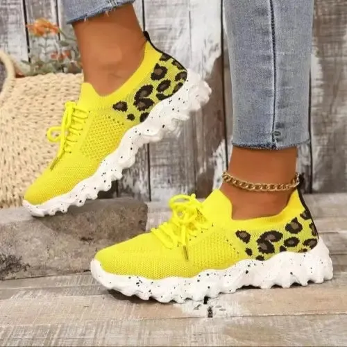 Fierce Leopard Athletic Sneakers