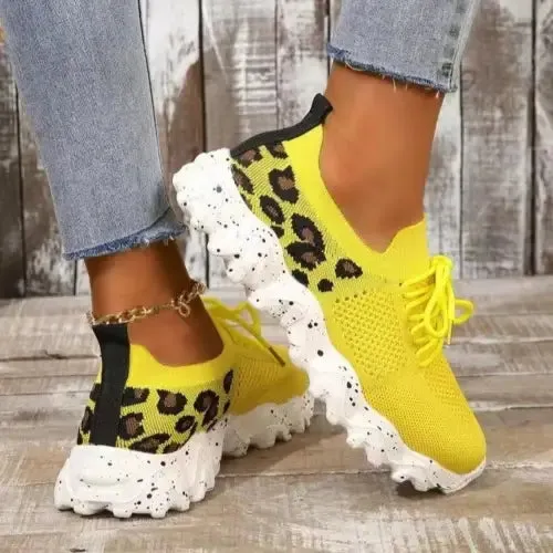Fierce Leopard Athletic Sneakers