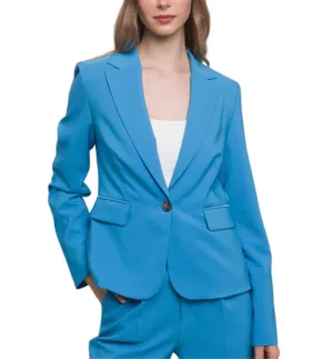 Fitted Cerulean Blue Blazer
