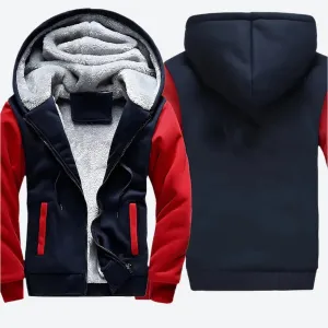 Fleece-Lined Zippered Hooded Winter Jackets