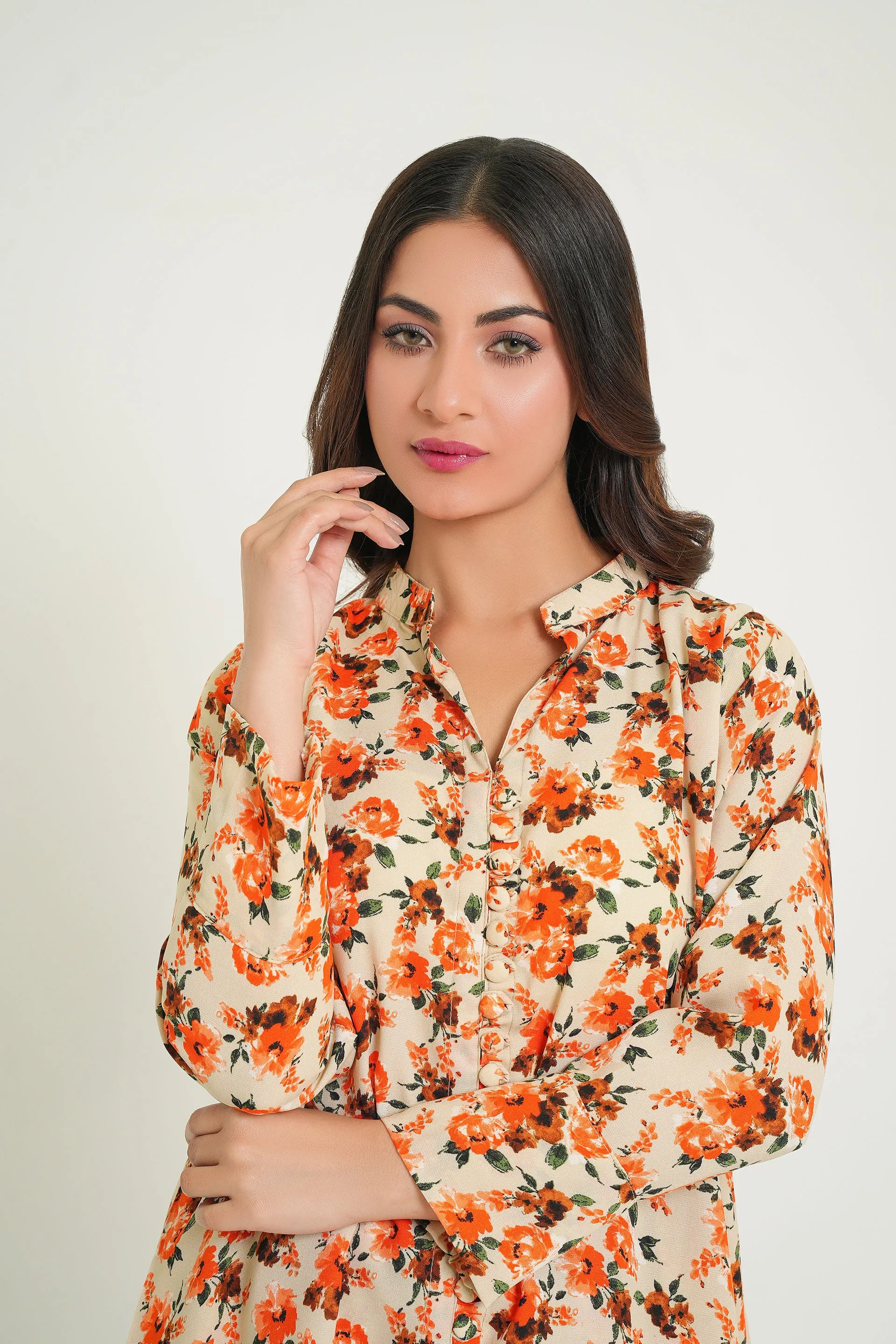 Floral Elegance Printed 2-Piece Suit