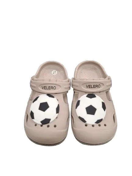 Football-Themed Croc Sandals