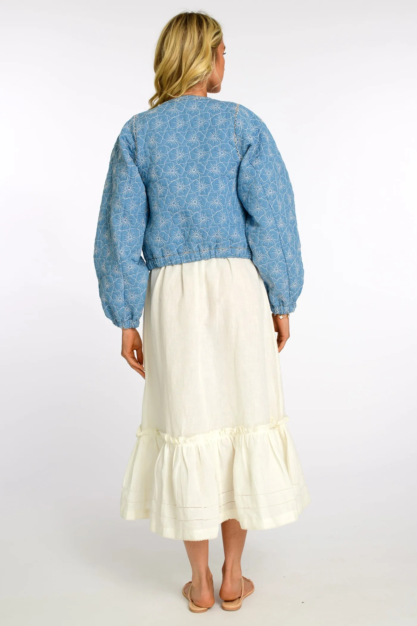 Frankie Bomber in Denim by Elizabeth James