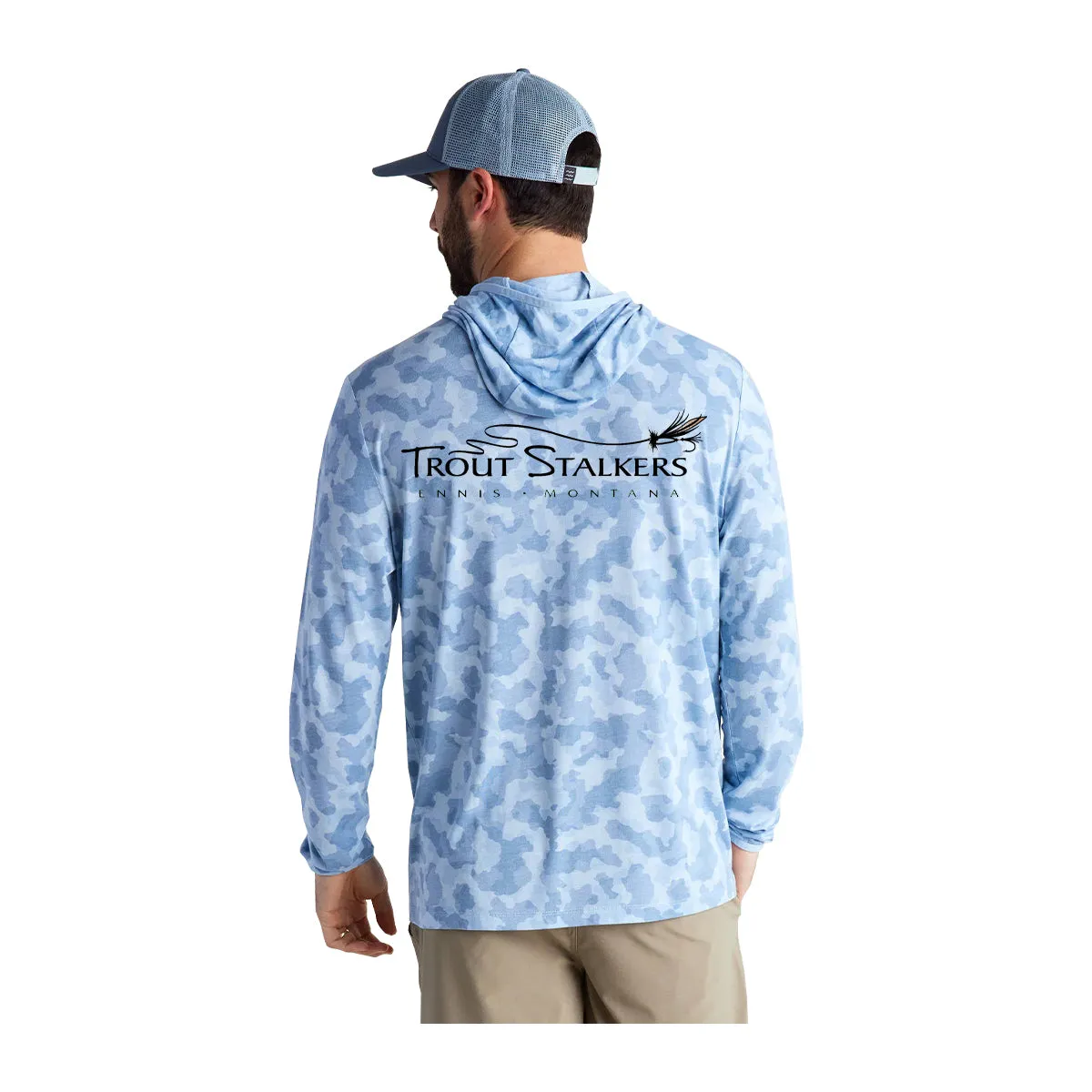 Free Fly TS Logo Bamboo Lightweight Hoodie Tidewater Camo