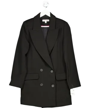 Free People Premium Black Maxima Relaxed Longline Blazer Jacket UK L