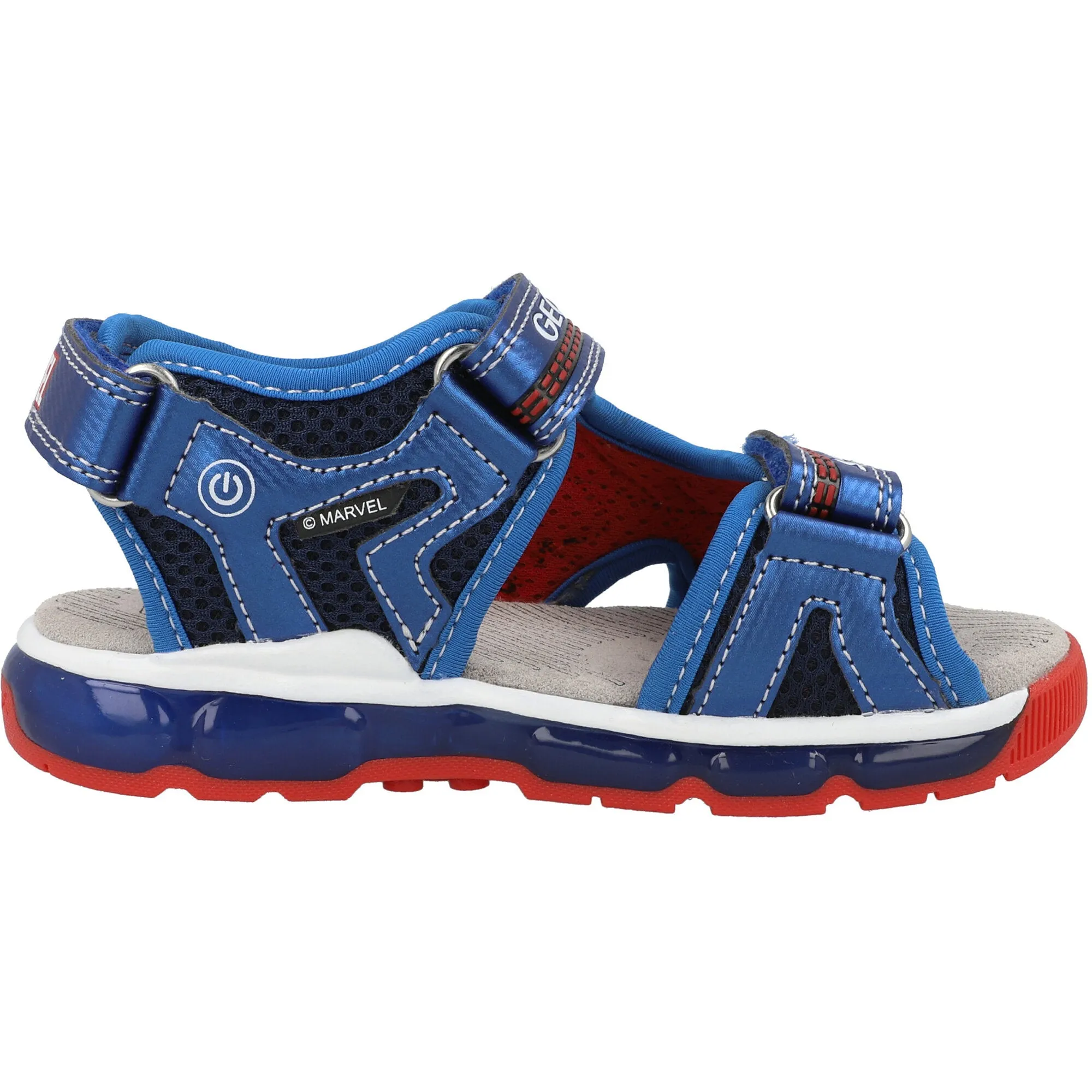 Geox Android Junior Navy Sandals with Lights