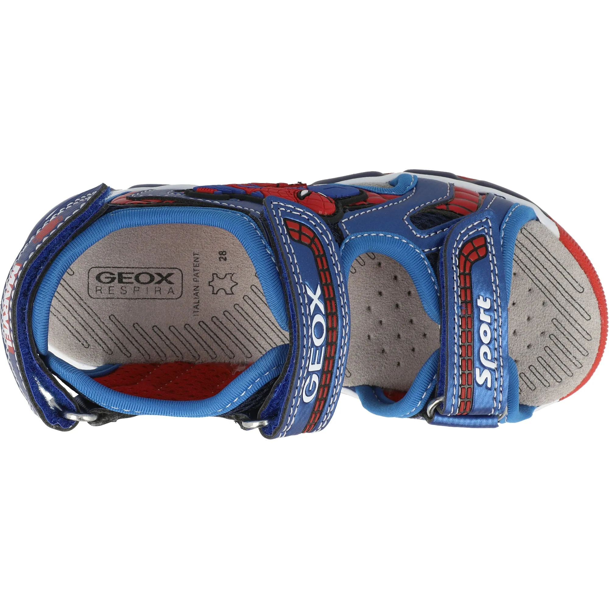 Geox Android Junior Navy Sandals with Lights