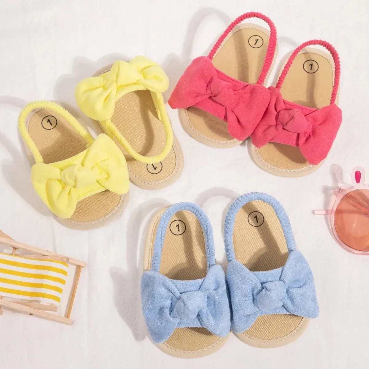 Girls Breathable Open Toe Blue Sandals