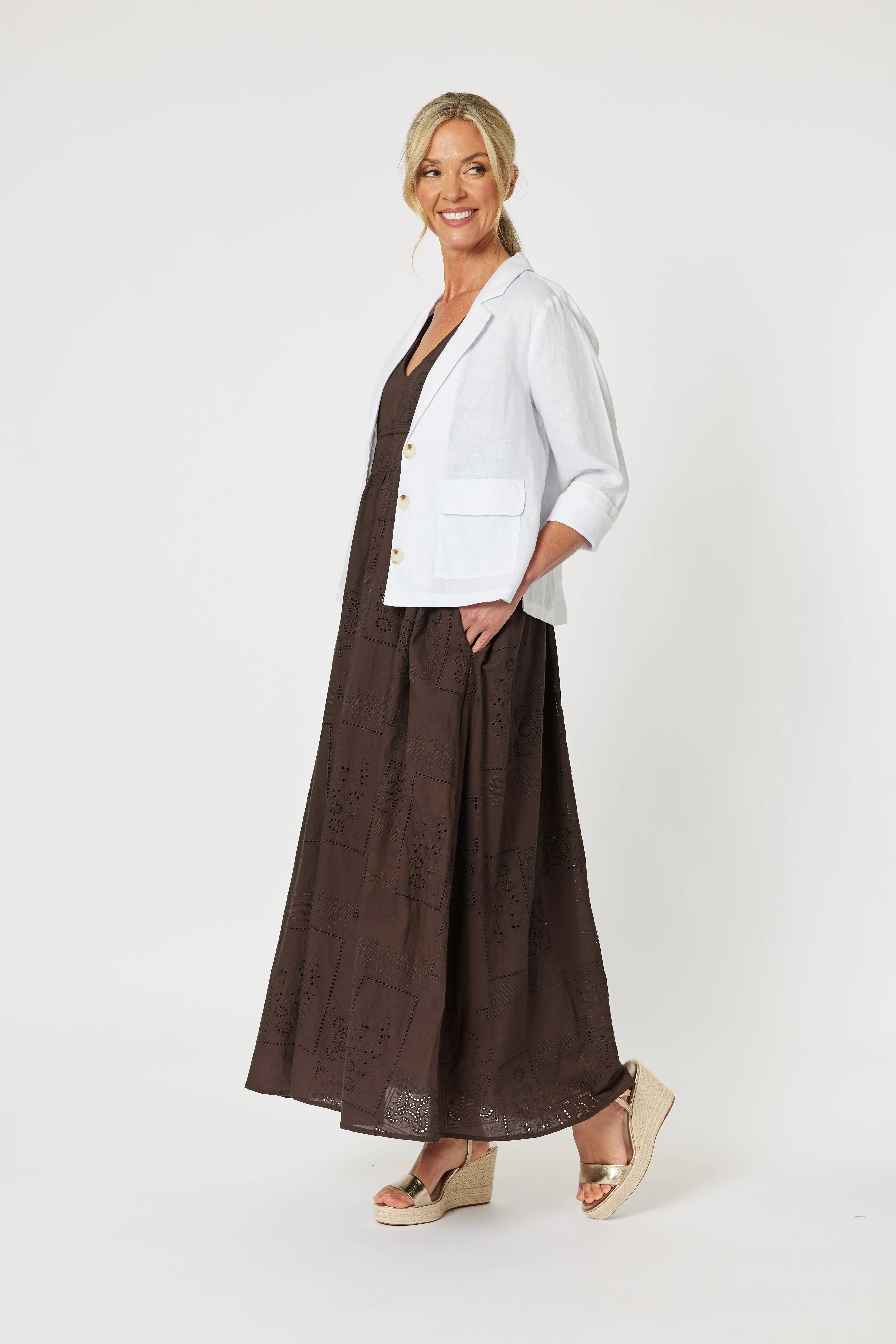 GORDON SMITH DANIELLE LINEN JACKET