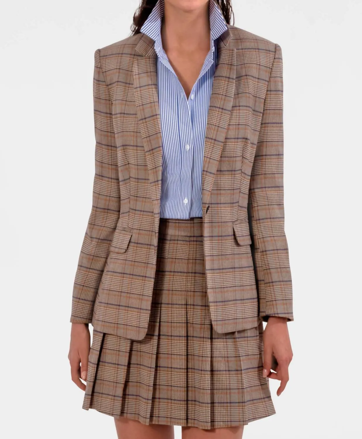 Gretchen Scott - Prepatory Plaid Blazer