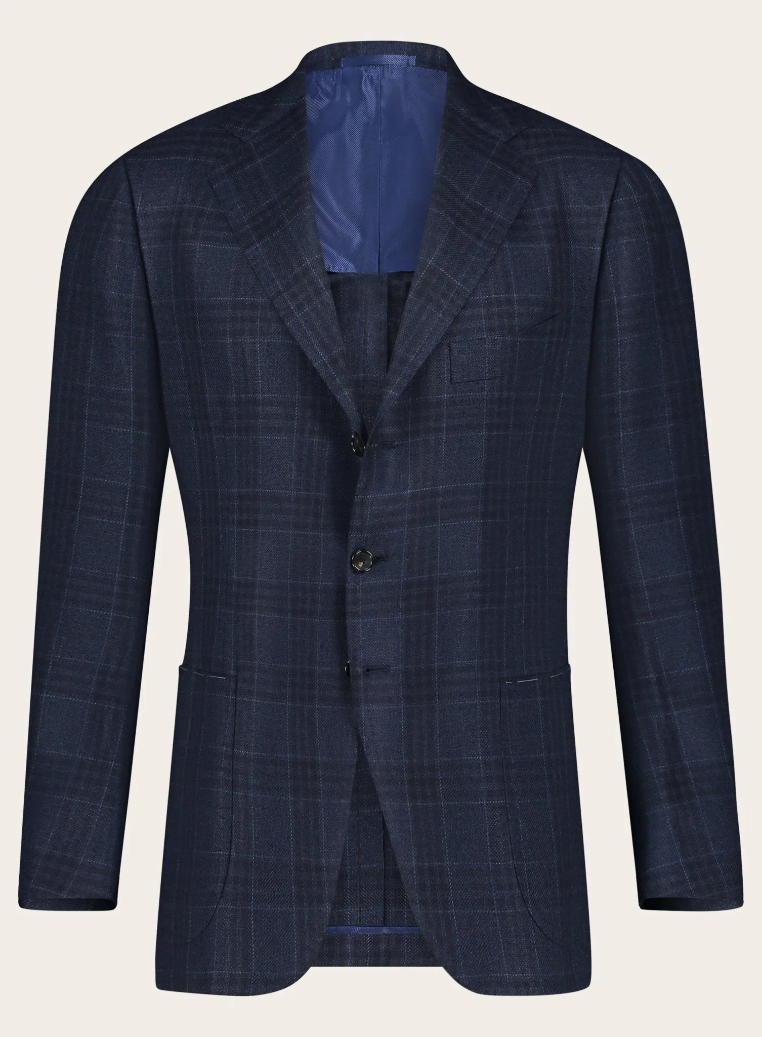 Handgemaakt glencheck jasje van Cashmere