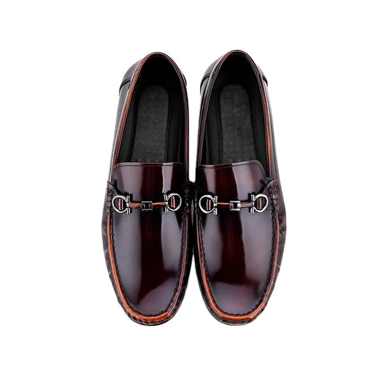 Handmade Cow Leather Bit Loafers for Men