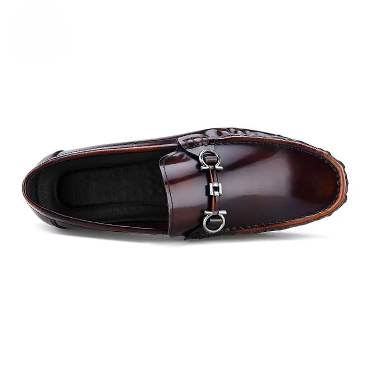 Handmade Cow Leather Bit Loafers for Men