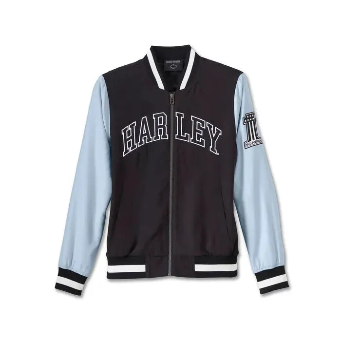 Harley-Davidson® Women's Classic Bar & Shield Varsity Style Bomber Jacket