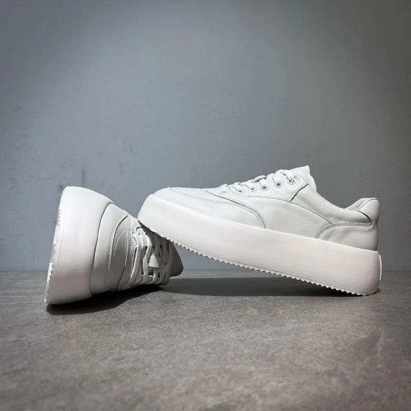 Height Increasing Loafers White Mens  Shoes
