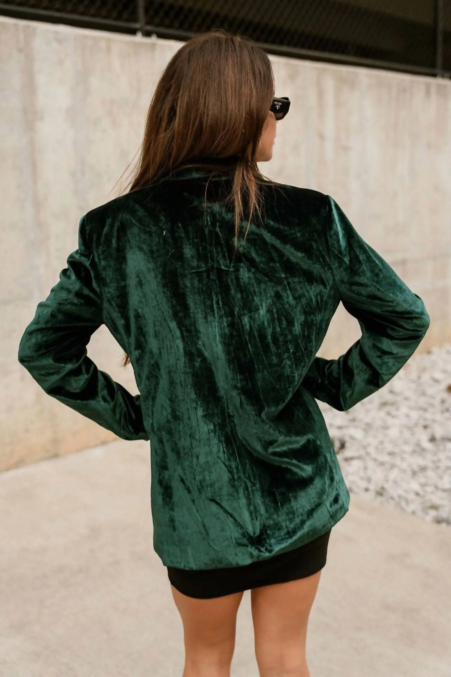 Her Entire Name Says Grace - Juliana Velvet Blazer