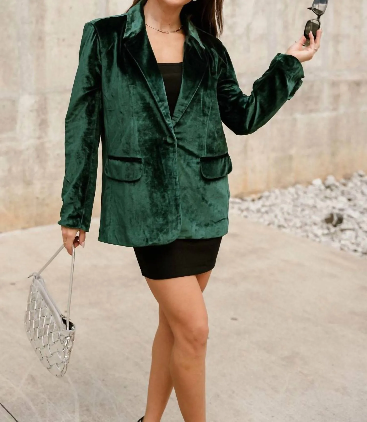 Her Entire Name Says Grace - Juliana Velvet Blazer