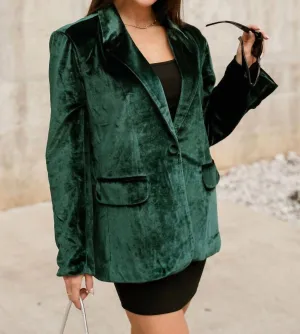 Her Entire Name Says Grace - Juliana Velvet Blazer