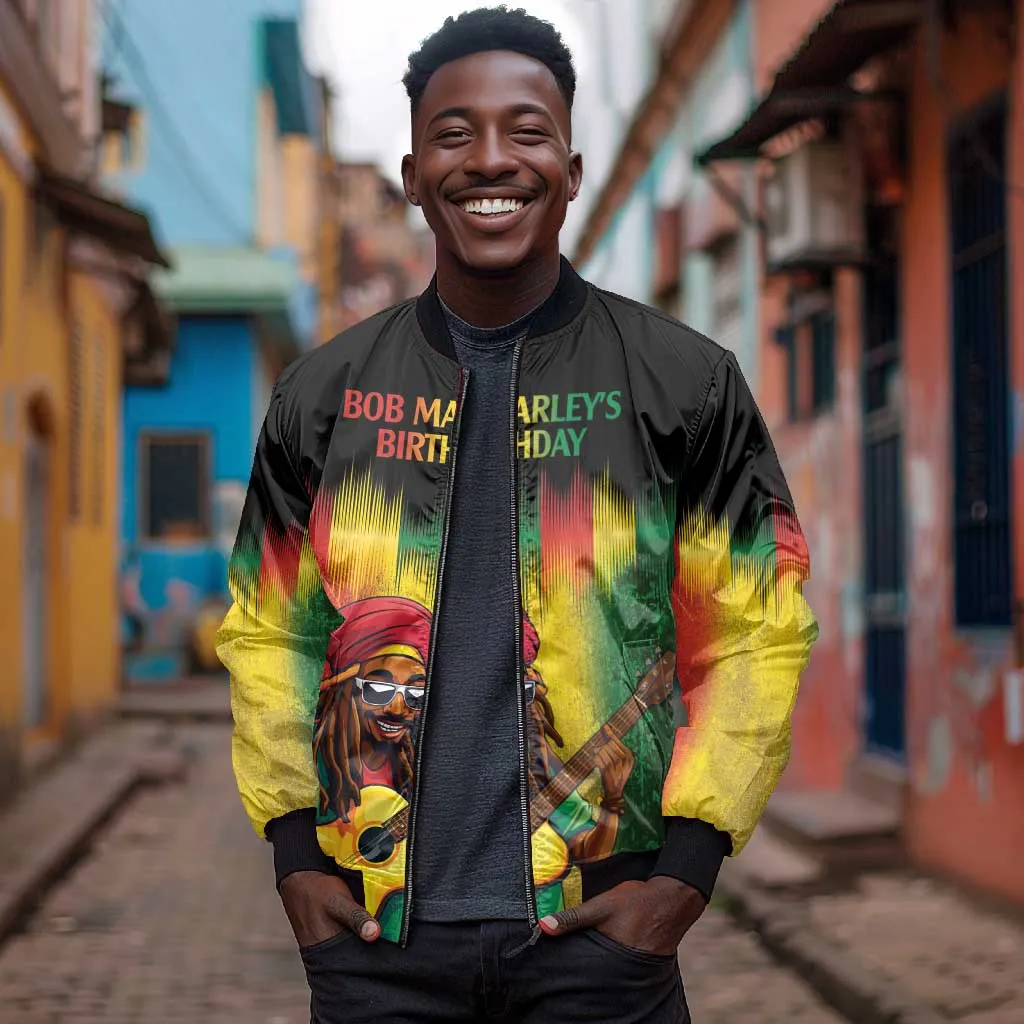 Honoring Reggae Legend Bob Birthday Bomber Jacket LT9