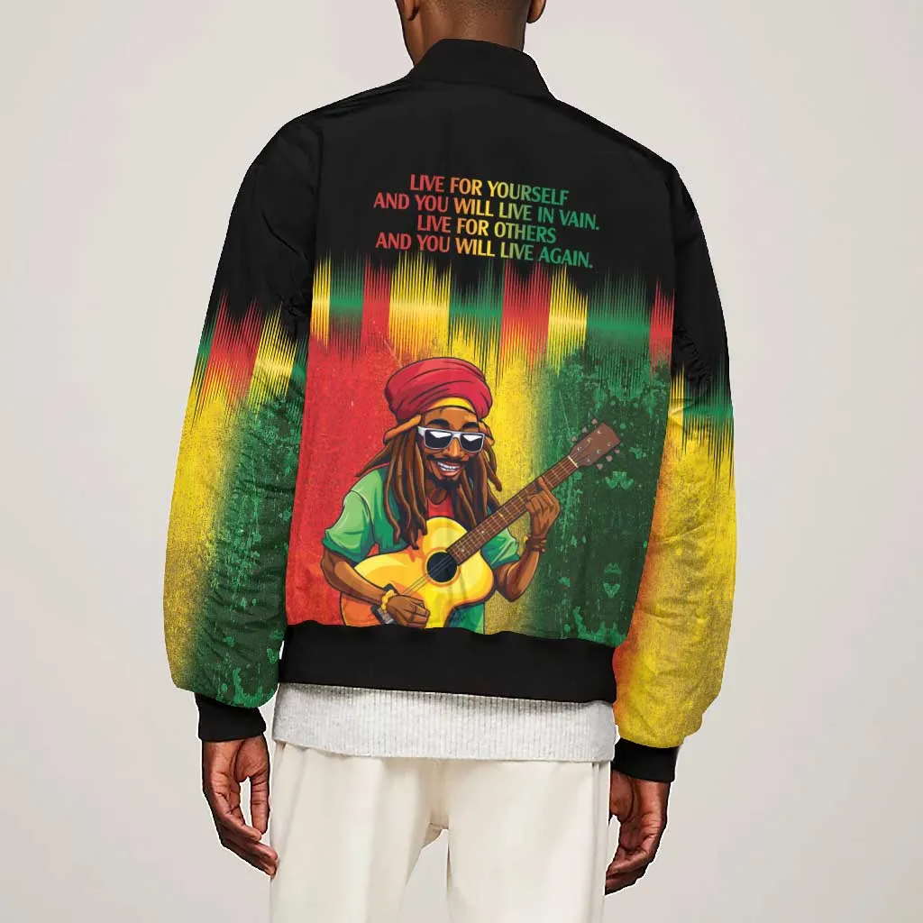 Honoring Reggae Legend Bob Birthday Bomber Jacket LT9