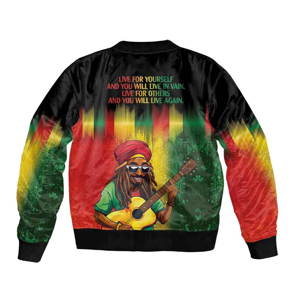 Honoring Reggae Legend Bob Birthday Bomber Jacket LT9