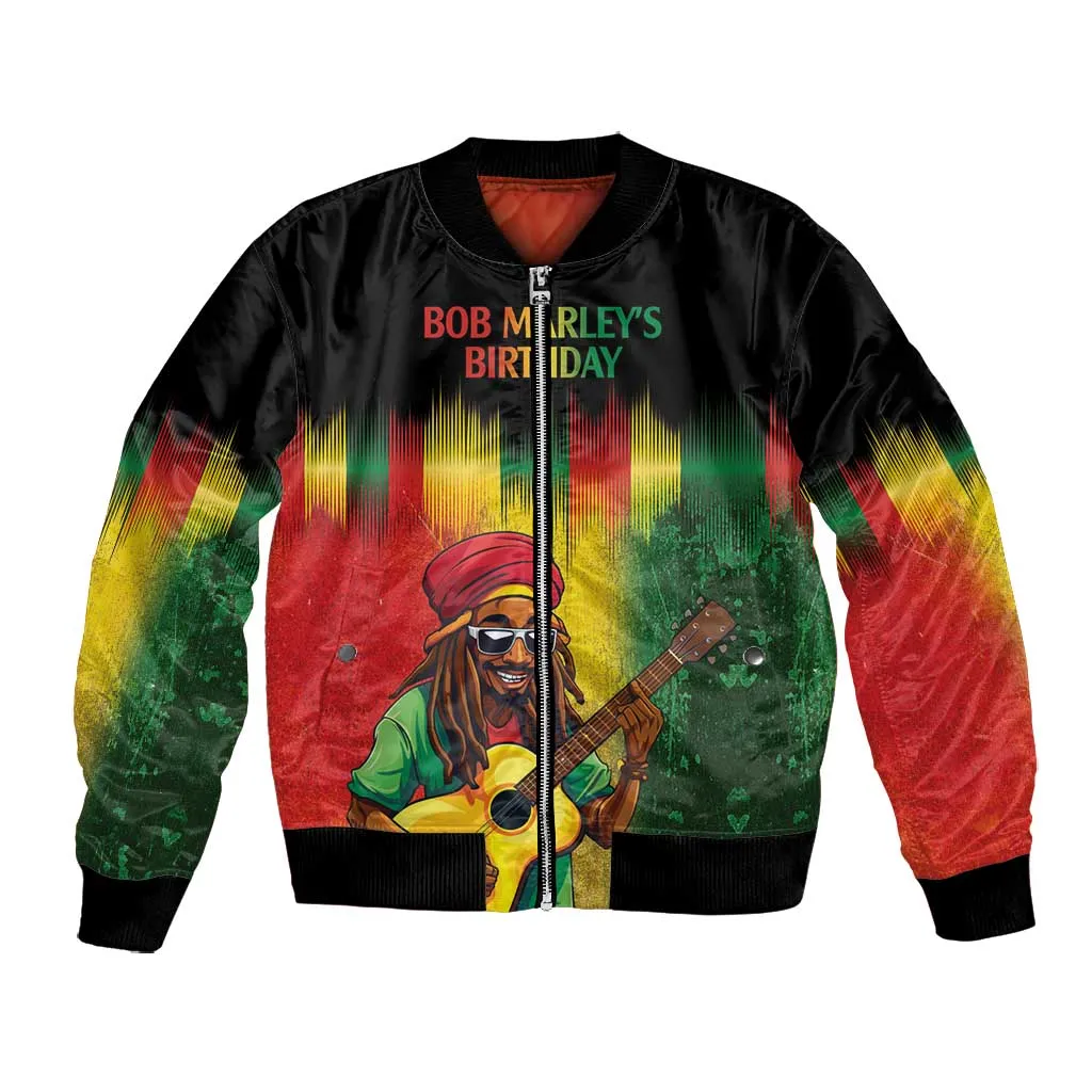 Honoring Reggae Legend Bob Birthday Bomber Jacket LT9