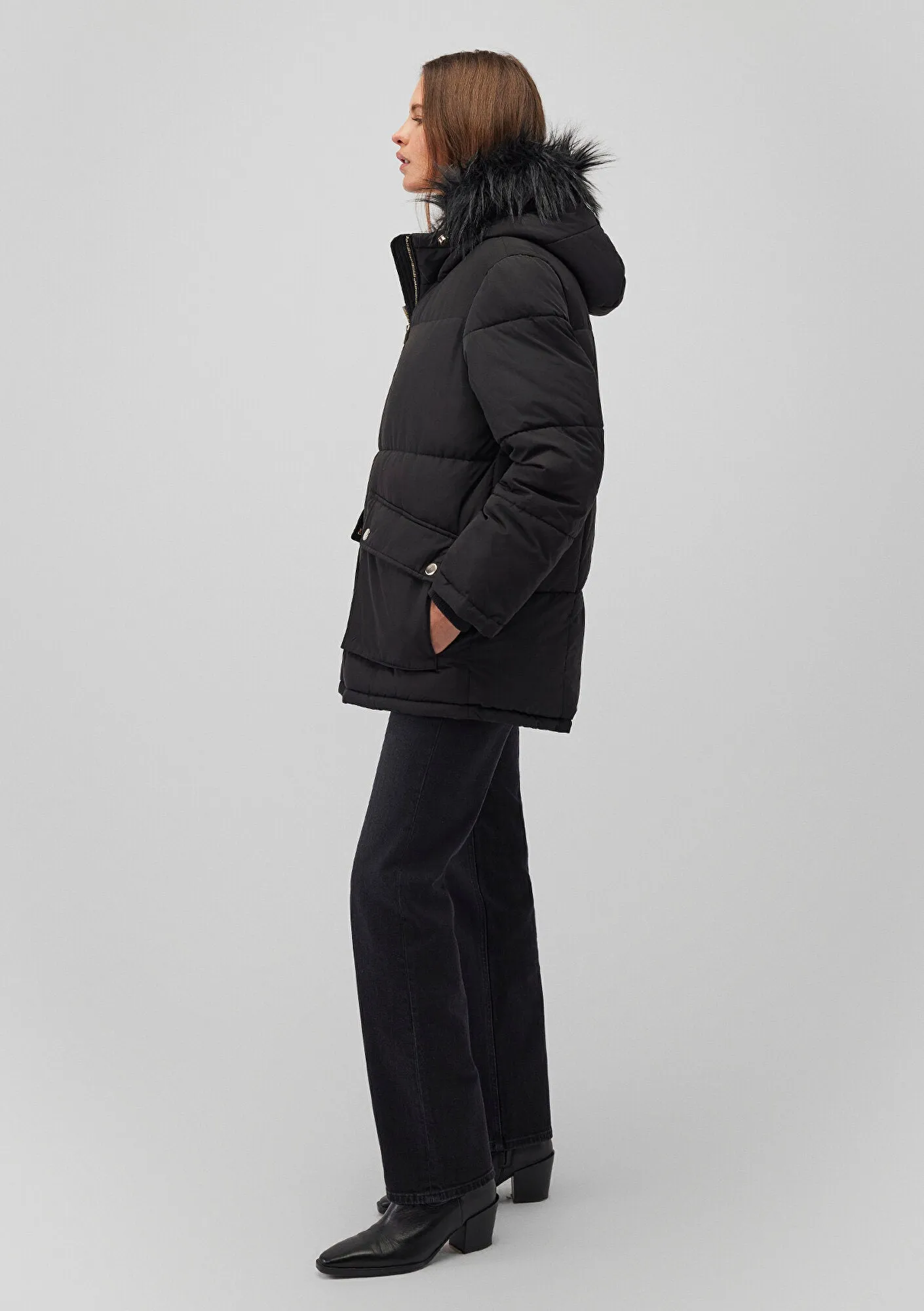 Hooded Black Jacket