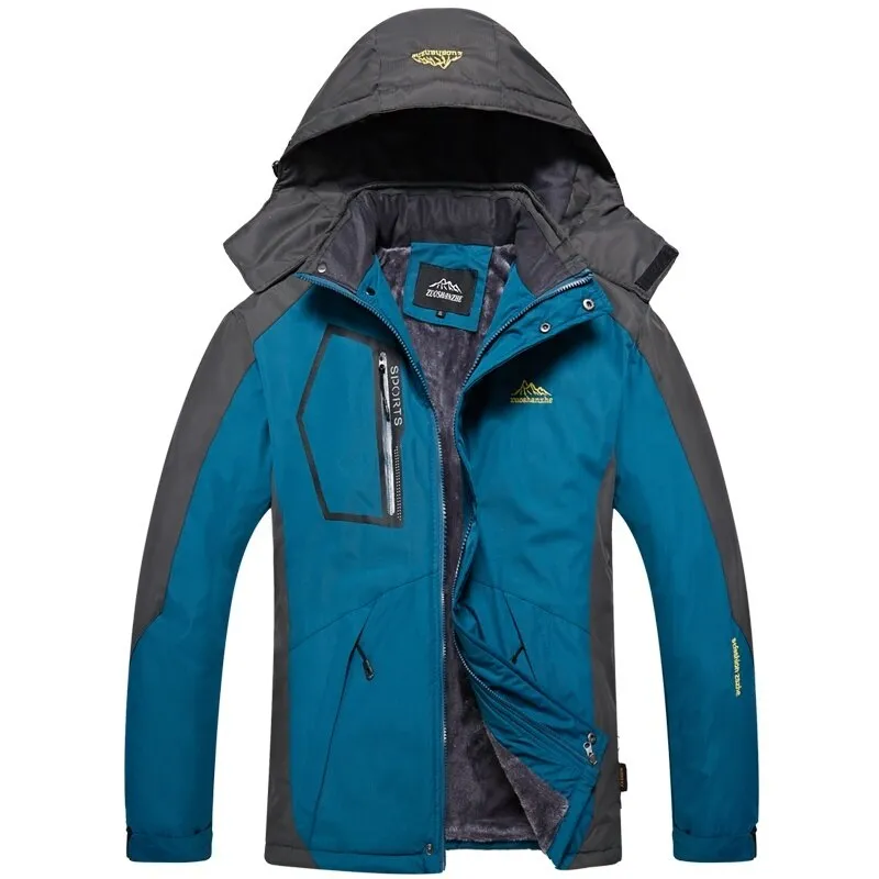 HOODED BOMBER JACKET