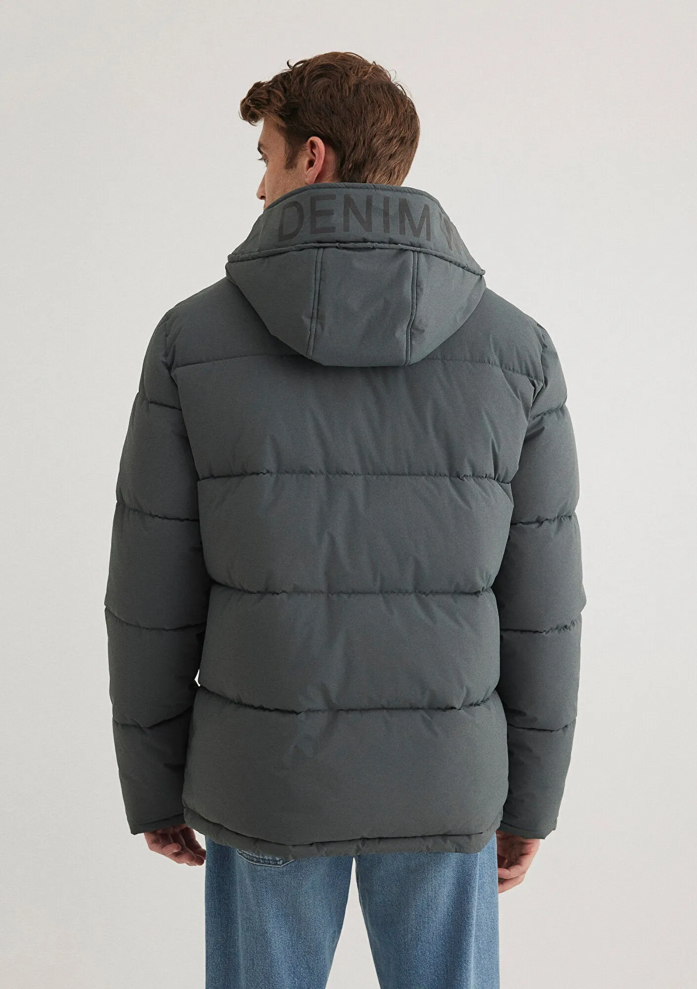 Hooded Green Puffer Jacket