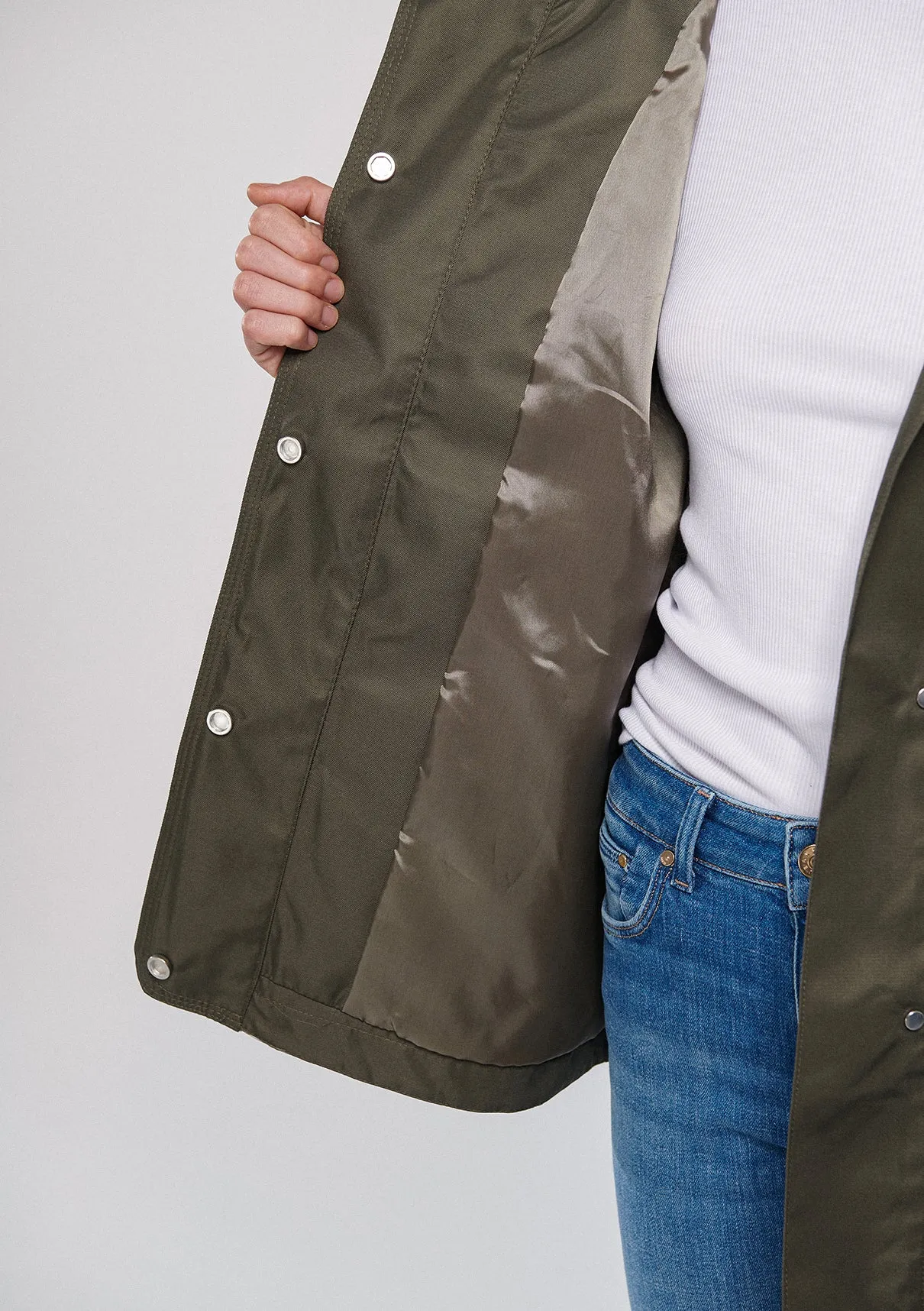 Hooded Khaki Jacket