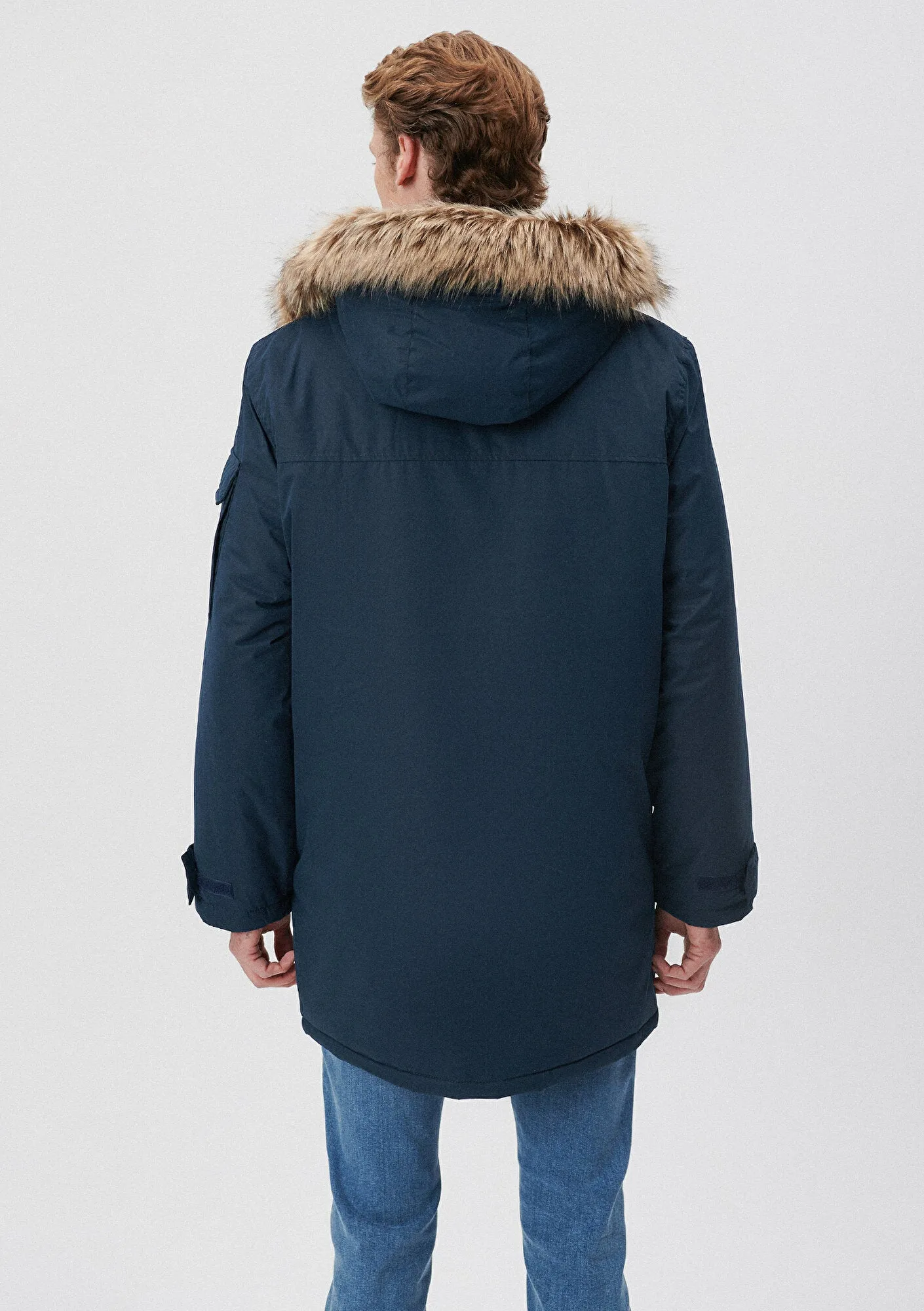Hooded Navy Jacket