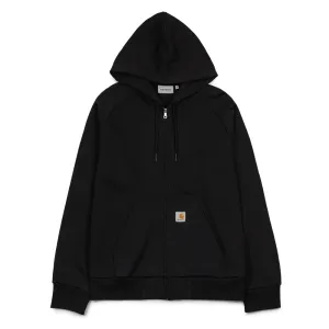 Hooded Square Label Jacket | Black