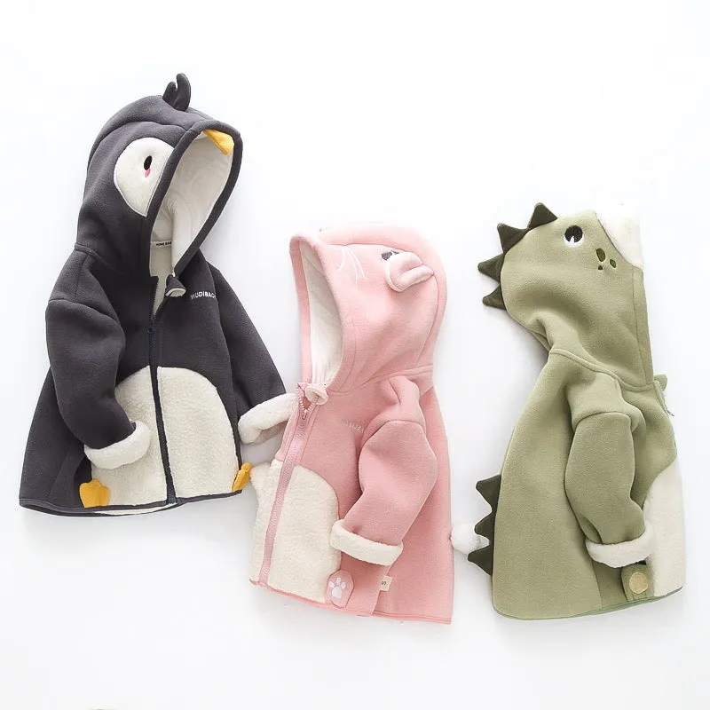 INSTOCK-Children's polar fleece autumn jackets