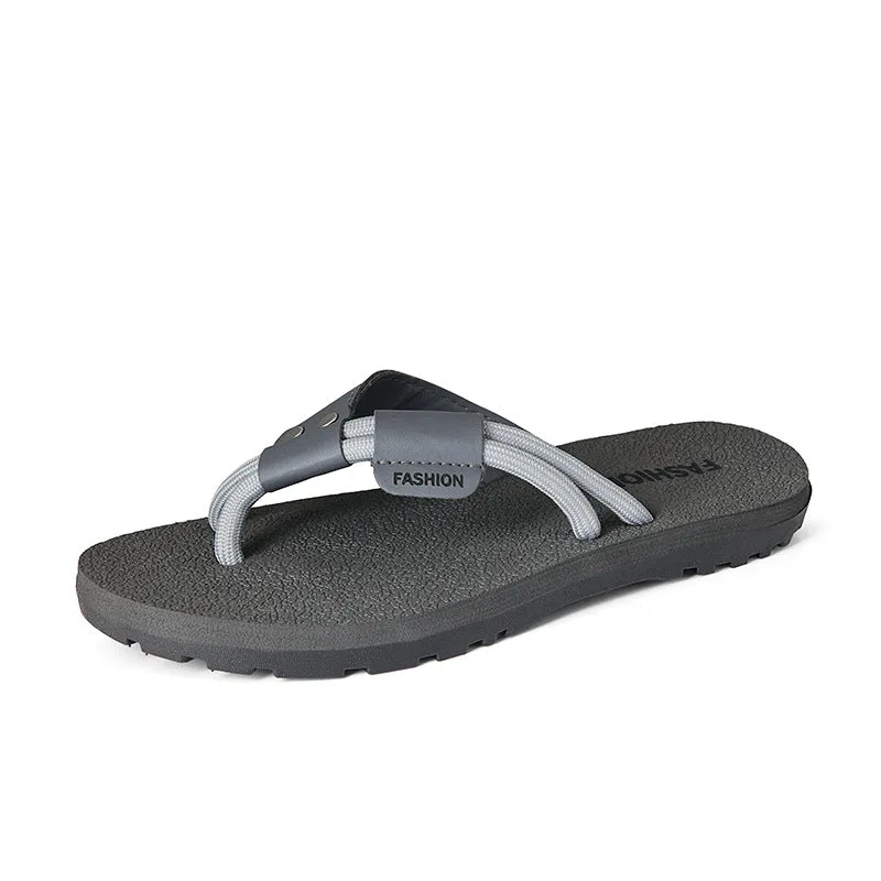 INSTOCK - Men's Leather Slippers – Breathable Fashion Beach