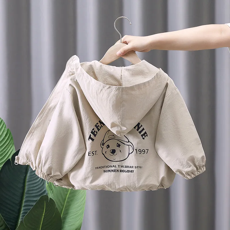 INSTOCK-new children's Korean style hooded jackets