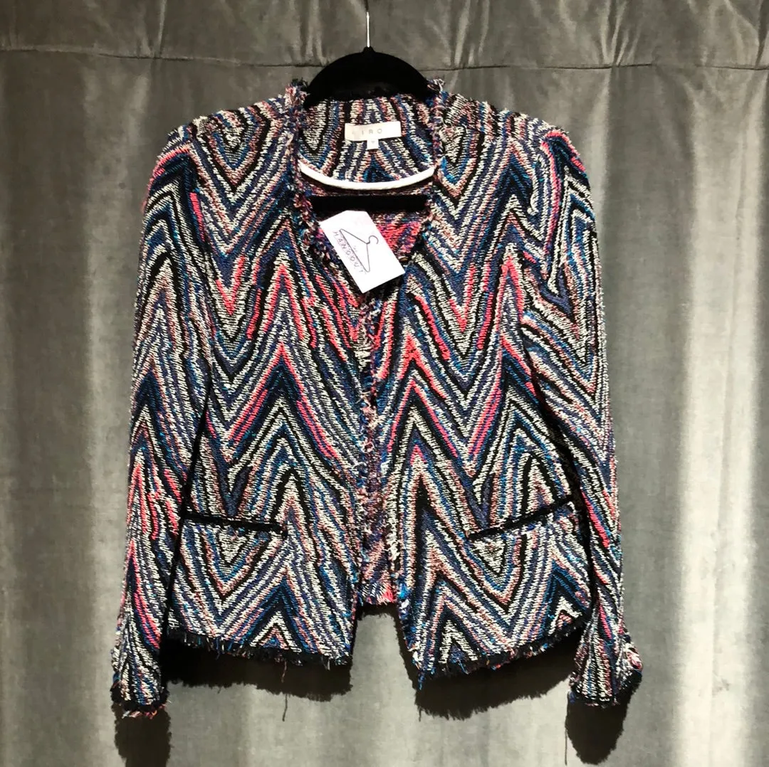 IRO Multicolored Tweed ZigZag Blazer